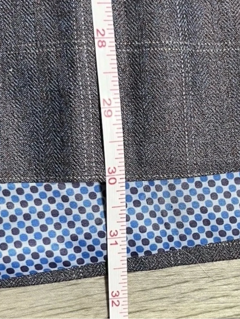 Oak Hill Sport Coat Silk Wool Windowpane Blazer Mens 3XL 54-56R Grey Blue Check